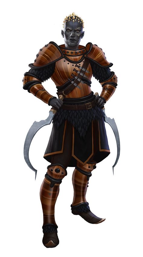 Female Oread Rogue or Slayer - Pathfinder PFRPG DND D&D d20 fantasy Stone Genasi, Genasi Paladin, Earth Genasi Male, Genasi Fighter, Drow Fighter, Stone Giant, Earth Genasi, Plate Armor, Pathfinder Character