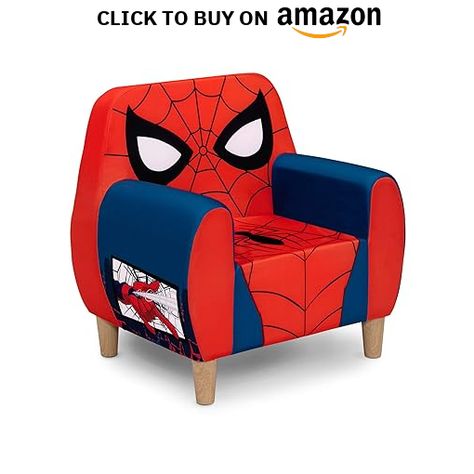 Delta Children Marvel Spider Man Foam Chair for Kids, Red  #homedesign #homedecor #housedesign #housedecor #room #roomdecor #roomdesign #interior #design #home #house #furniture #decor #bedroom #kitchen #livingroom Radioactive Spider, Spiderman Room, Foam Chair, Comfy Place, Kids Chair, Cozy Chair, Cat Bed Furniture, Comforter Bedding Sets, Vintage Halloween Decorations