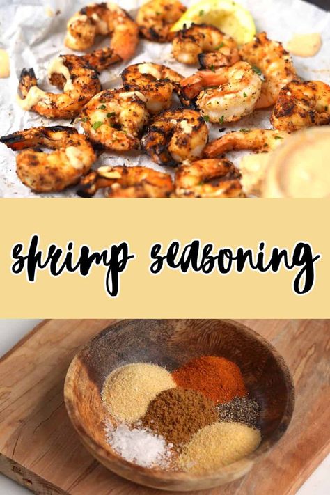 Shrimp Seasoning Recipe Shrimp Seasoning Recipes, Grilled Shrimp Seasoning, Chicken Wing Seasoning, Homemade Garlic Butter, Homemade Sauce Recipes, Burger Seasoning, Diy Easy Recipes, Shrimp Dinner, Seasoning Recipe