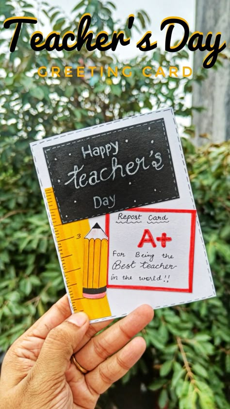 teachers day card, teachers day greeting card, diy teachers day card, art, drawing, craft, craft ideas, diy, diy ideas, teachers day, teachers day card making, how to make greeting card, greeting card, beautiful greeting making, greeting card making, diy card, handmade teachers day card, how to make teachers day card, teachers day card easy, teachers day card ideas, teachers day gift ideas, teachers day drawing, shorts, video, shorts video, youtube shorts, viral, teachers day bookmark, teachers Teachers Day Cards Handmade Creative Diy, Teachers Day Card For Favourite Teacher, Teachers Day Card History Teacher, Happy Teachers Day Small Card, Teachers Day Gifts Handmade Diy, Grating Card For Teachers Day, Teachers Day Notes Ideas, Asthetic Teacher Day Card Ideas, Techar Day Card Design