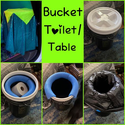 Bucket Toilet, Camp Hacks, Emergency Toilet, Camp Toilet, Small Camper Vans, Bike Camper, Road Trip Aesthetic, Auto Camping, Small Camper