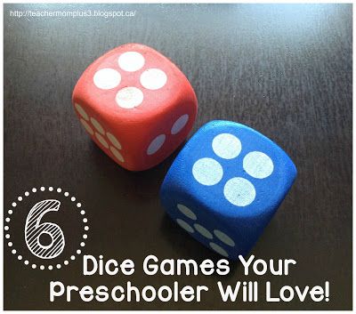 Dice Games Preschool, Preschool Dice Activities, Preschool Dice Games, Dice Activities For Preschool, Dice Games For Preschoolers, Dice Activities, Number Recognition Preschool, Dice Math Games, Preschool Math Games