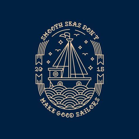 Neck Deep is a pop punk band from Wales Smooth Seas Dont Make Good Sailors Tattoo, A Smooth Sea Never Made A Skilful Sailor, Sailor Logo, Dies Natalis, Sailor Aesthetic, Fish Bar, Nautical Logo, Marines Logo, Beach Room Decor