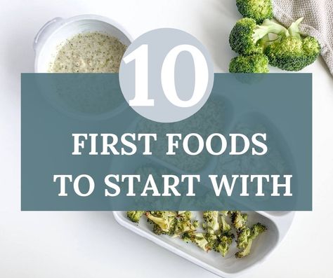 10 First Foods To Start Weaning Your Baby - Creative Nourish Baby First Foods Checklist, Baby’s First Food List, Starting Baby On Food, Avocado Baby Puree, Crunchy Baby, Baby Solid Food, Spinach Pancakes, Salmon Spinach, First Foods