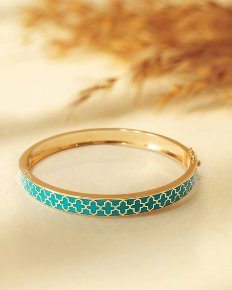 Every facet of the Amani Bangle reflects the dedication to craftsmanship and attention to detail that defines Faya Jewels. The delicate filigree work and vibrant enamelling speak volumes about the intricate techniques employed in creating this piece, ensuring it stands out as a true work of art. As you adorn your wrist with the Amani Bangle, you're not just wearing jewelry—you're making a statement. A statement of refined taste, timeless beauty, and unwavering confidence. Explore our curate... Wearing Jewelry, Attention To Detail, Ear Jewelry, Timeless Beauty, Bangles, Confidence, Beauty, Quick Saves, Art