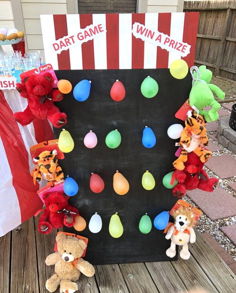 Fair Themed Birthday Party Carnival Games, Diy Fun Fair Games, County Fair Games Diy, Country Fair Games, Summer Fair Games, State Fair Games Diy, State Fair Theme Party, Fair Decorations Ideas, Fair Birthday Party Theme