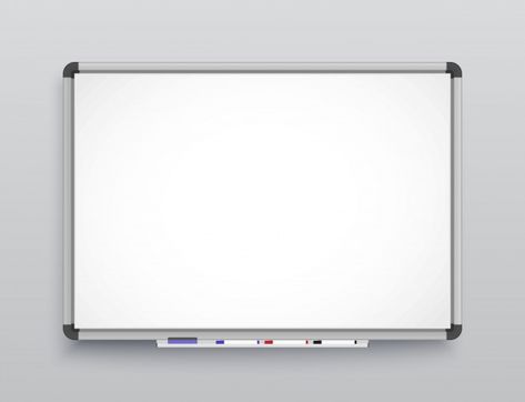 Whiteboard for markers. Premium Vector | Premium Vector #Freepik #vector #office White Board For Room, White Board Classroom, Big White Board, Movable Whiteboard, White Board Markers, Classroom Whiteboard, Classroom Background, Whiteboard Animation, Future Music