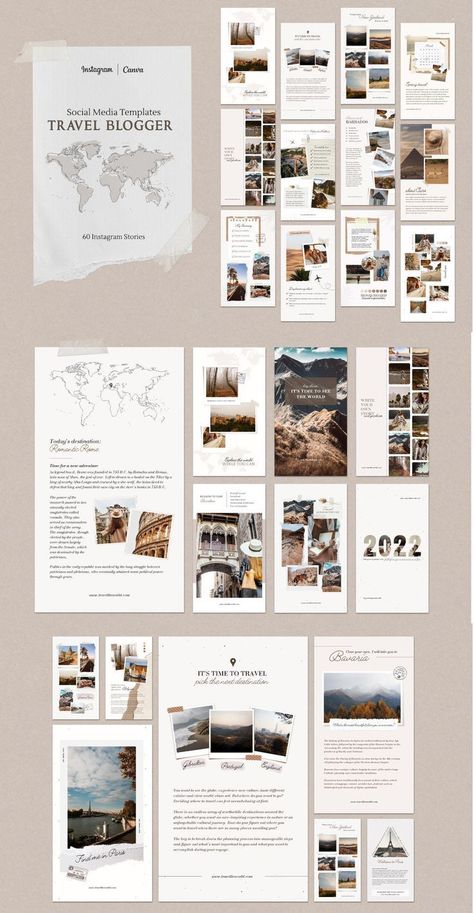 #instagramstory #instagramtemplate #instagramstorytemplate Album Photo Voyage, Travel Guide Book Design, Travel Blog Design, Travel Blogger Instagram, Travel Book Layout, Travel Guide Design, Instagram Stories Template, Blogger Instagram, Travel Guide Book