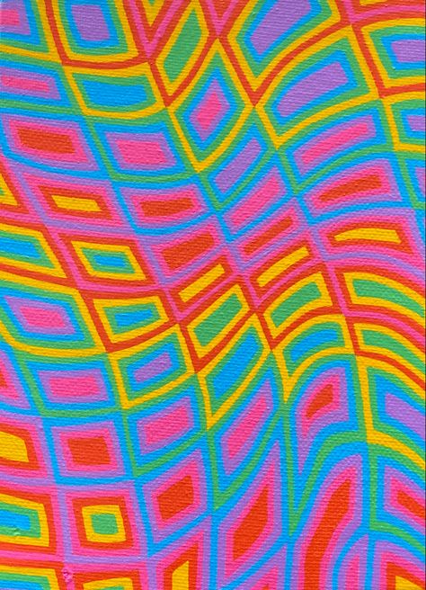 Simple Groovy Paintings, Marker Art Simple Aesthetic, Fun Patterns To Paint, Psychadelic Backgrounds, Psychadelic Art Patterns, Trippy Patterns To Paint, Trippy Designs Pattern, Trippy Patterns To Draw, Colorful Patterns