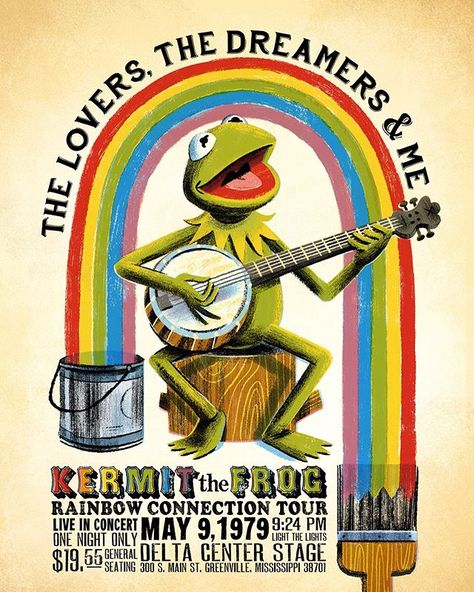 by Luke Flowers Sapo Kermit, House Minimalist, Keep Believing, Christmas Lists, Frog Print, Sesame Street Muppets, Fraggle Rock, Rainbow Connection, The Muppet Show