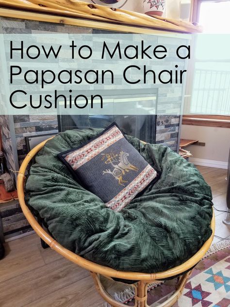 Papasan Chair Upcycle, How To Make A Papasan Chair Cushion, Papasan Chair Cover Diy, Papasan Chair Bedroom Ideas, Round Cushion Chair, Papasan Chair Cushion Diy, Papasan Chair Styling, Diy Papasan Cushion Cover, Papasan Chair Diy