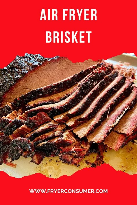 Air Fry Brisket, Brisket In Ninja Foodi Grill, Brisket In Ninja Foodi, Airfryer Brisket, Air Fryer Beef Brisket, Beef Brisket Air Fryer Recipe, Ninja Foodi Brisket Recipes, Brisket Air Fryer Recipe, Air Fryer Beef Brisket Recipes