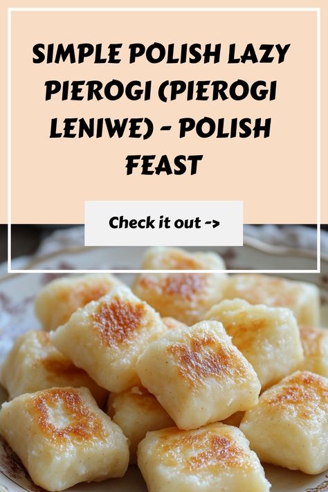 Polish Lazy Pierogi, known as Pierogi Leniwe is dish that combines simplicity with comfort. Make these dumplings with this simple and quick recipe! Lazy Man Pierogi, Best Perogies Recipe, Pierogi Sauce Recipes, Breakfast Pierogies, Pierogi Sauce, Lazy Pierogi Recipe, Lazy Pierogi, Polish Foodies, Pierogies Homemade