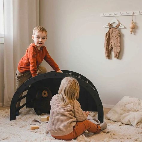 🌈8IN1 Climbing Arch Play Fort, Big Stuffed Animal, Climbing Arch, Kids Activity Table, Confidence Kids, Small Stool, Baby Gym, Gross Motor, Kid Table