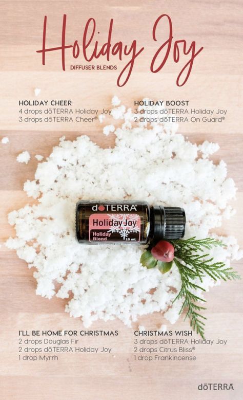 Holiday joy! And holiday diffuser blends. All the things you need for the holidays and a special kids kit...click on link for more info! #doterra #essentialoils #kids #diffuserblends #christmas Christmas Diffuser Blends, Joy Essential Oil, Fall Essential Oils, Doterra Diffuser Blends, Doterra Essential Oils Recipes, Essential Oil Diffuser Blends Recipes, Essential Oil Diffuser Recipes, Oil Diffuser Recipes, Essential Oil Blends Recipes