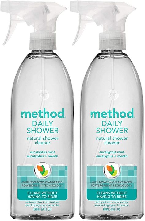 Method Cleaning Products, Daily Shower Cleaner, Daily Shower Spray, Natural Cleaning Supplies, Natural Cleaning Products Diy, Natural Showers, Shower Spray, House Smell Good, Eco Friendly Cleaning Products