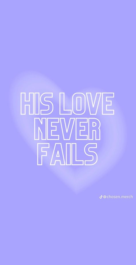 Love Never Fails, Fails