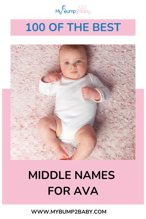 100 of the Best Middle Names for Ava. Middle Names For Ava, Names That Rhyme, Girl Middle Names, Baby Girls Names, Baby Middle Names, Cool Middle Names, Cool Boy Names, Middle Names For Girls, Middle Names