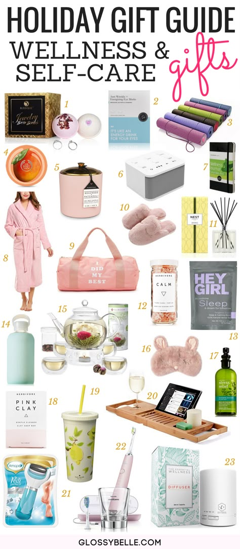 Holiday Gift Guide 2017: 23 Thoughtful Wellness & Self-Care Gifts // Looking for a thoughtful gift for someone who is into health, fitness, & self-care? Here are 23 wellness & self-care gifts you can give them this holiday! 5 Senses Gift, Healthy Gift, Cadeau Diy, Mac Miller, Wrapping Ideas, Christmas Gift Guide, Wellness Gifts, Birthday Gift Ideas, Gifts Holiday