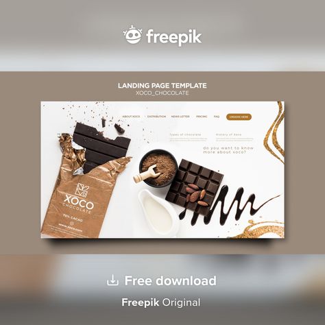 Chocolate Landing Page, Cookie Website, Chocolate Website, Chocolate Branding, Cookies Website, Marketing Presentation, Creative Website Design, Creative Website, Cookie Company