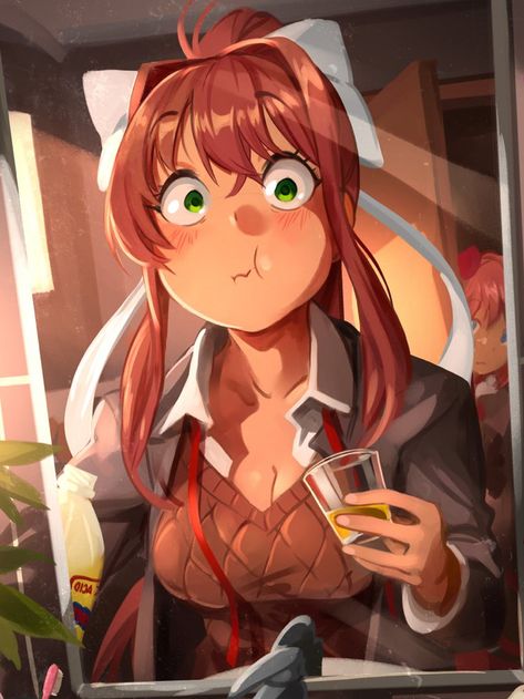 Doki Doki Literature Club, Wallpaper Animes, Psychological Horror, Doki Doki, Literature Club, Mouthwash, Visual Novel, Cute Anime Character, Cartoon Art