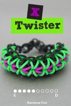 Instructions on how to make Rainbow Loom Designs - Loom Bracelets & Charm Patterns Rainbow Loom Instructions, Rainbow Loom Easy, Rubber Band Charms, Loom Band Patterns Instructions, Loom Tutorials, Loom Bands Tutorial, Loom Band Patterns, Rainbow Loom Bracelets Easy, Fun Loom