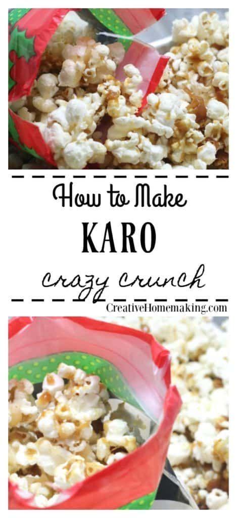 Easy Karo crazy crunch recipe that was popular in the 1970's. It is an easy delicious caramel corn with almonds and pecans added for extra crunch. Yum! #popcorn #recipes #sweets #caramel #creativehomemaking Popcorn Crunch Recipe, Crazy Corn, Crazy Corn Recipe, Caramel Crispix Recipe Oven, Karo Crazy Crunch, Crazy Popcorn, Crispix Caramel Crunch, Crunch And Munch Popcorn, Homemade Captain Crunch Cereal