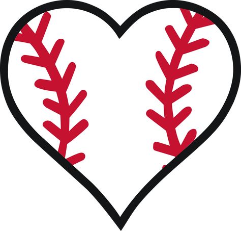 Baseball Heart SVG Design for Silhouette and Cricut Machines Free Clipart Images, Baseball Svg, Heart Svg, Free Clipart, Sports Svg, Free Graphics, Silhouette Machine, Svg Designs, Svg Design