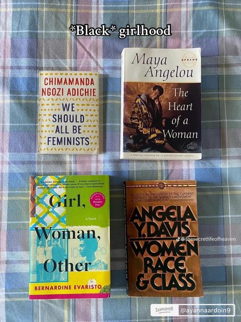 Black Book Club, Black Women Authors, Black Book Recommendations, Thought Daughter Books, Books To Read Black Women, Girlhood Black, Maya Angelou Books, Black Girlhood, Business Books Worth Reading