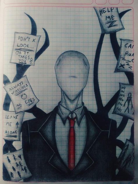 Slender Man Drawings, Slenderman Drawings, Slender Man Drawing, Sketchbook Tutorial, Creepy Sketches, Creepypasta Slenderman, Creepypasta Art, Deep Images, Atheist Humor