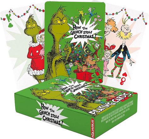 Grinch Merchandise, Grinch Gifts, Grinch Tree, Entertaining Deck, Grinch Party, Deck Of Playing Cards, Trick Or Treat Studios, Christmas Play, Girly Car