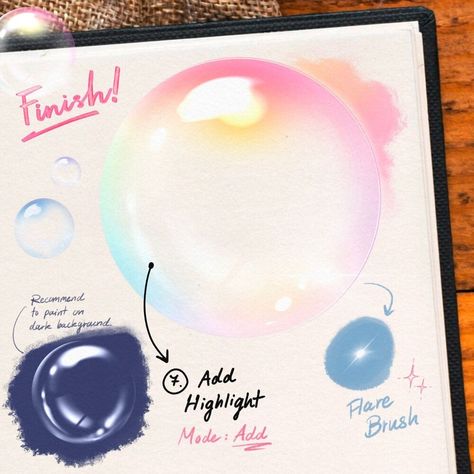 How to Paint Bubbles in Procreate Bubbles Procreate, Procreate Bubble, Drawing Bubbles, Paint Bubbles, Procreate Downloads, Bubble Drawing, Gaussian Blur, Free Brushes, Free Procreate