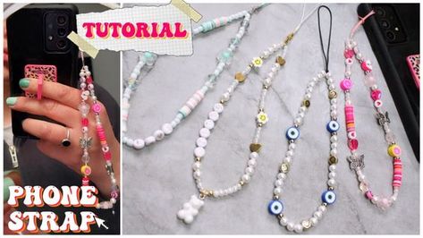 COLGANTE PARA CELULAR ⚡️PHONE STRAP⚡️ como hacer paso a paso🦋 4 ideas 💗 - YouTube Phone Strap, Diy Youtube, Paracord Bracelets, Electronics Projects, Seed Bead Jewelry, Diy Bracelets, Cross Necklace, Beaded Jewelry, Make It Yourself