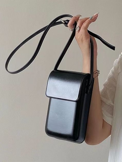 Mini Flap Square BagI discovered amazing products on SHEIN.com, come check them out! Designer Bags Black, Handbags For Girls, Small Coin Pouch, Shoulder Purses, Retro Shoulder Bag, Buckle Bags, Sac Week End, Tee Set, Crossbody Bag Women