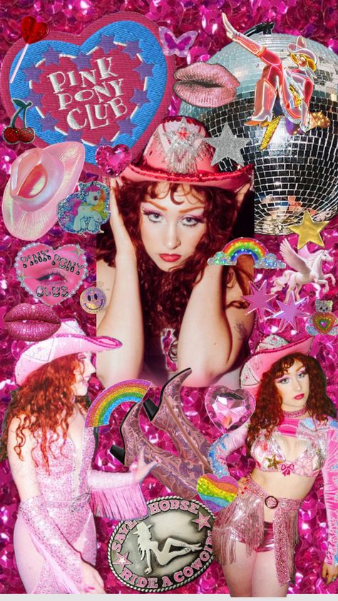 Pink Pony Club wallpaper #chappelroan #pinkponyclub #wallpaper Iconic Fashion Moments, Pink Pony Club, Night Club Aesthetic, Pride Icons, Pony Birthday, Clubbing Aesthetic, Pony Club, 19th Birthday, Pony Party