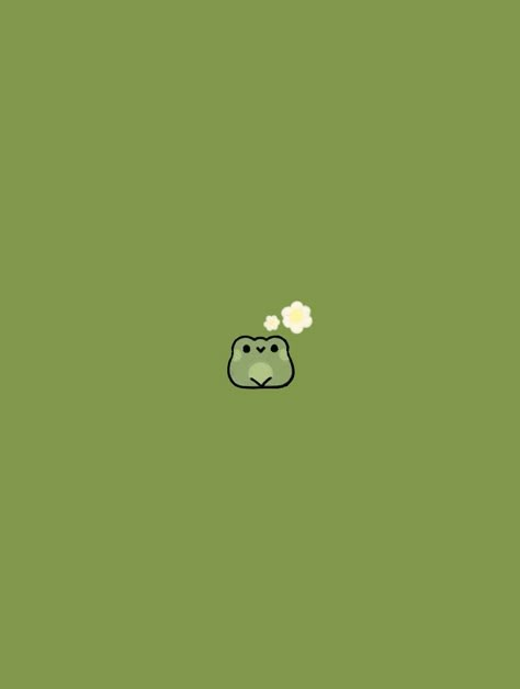 Chibi Frog Wallpaper, Sage Green Frog Wallpaper, Cute Frog Desktop Wallpaper, Cute Froggy Aesthetic, Frog Lockscreen, Cute Frog Pfp, Frogcore Aesthetic, Frog Wallpaper Iphone, Cute Green Wallpapers