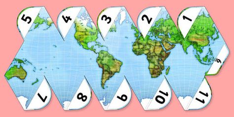 Eyfs Classroom Displays, Globe Projects, Planet Crafts, Paper Globe, Origami Templates, Role Play Areas, Globe Crafts, Map Worksheets, Map Activities