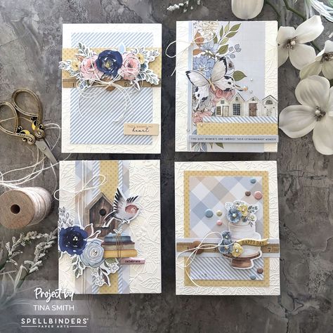 I'm escaping to a rustic countryside with today's projects using the @teamspellbinders Nov 2023 Card Kit! Let's embrace the cozy charm of country living, this kit has so many fun elements! #Spellbinders #SpellbindersClubKits #CardmakingIdeas #papercrafting #crafting #greetingcards #cards #papercrafts #cardmaking #CardKits Spellbinders August 2023 Clubs, Spellbinders Petite Floral Potpourri Cards, Spellbinders Rustic Garden, Spellbinders July 2022 Card Kit, Spellbinders Delicate Butterflies, Card Sketches Templates, Fun Life, Puffy Stickers, Card Making Kits