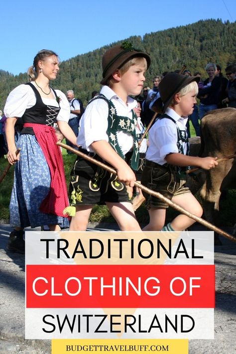 Check out some amazing facts on traditional Swiss Clothing and beautiful pictures of ethnic dress of Switzerland. Know about traditional costume of Swiss men and Swiss women and their festival special dress. #swissclothing #traditionalswissdress #traditionalswisscostume Switzerland Clothes, Switzerland Clothing, Swiss Clothing, Switzerland Fashion, Sunday Best Outfit, Swiss Women, November Outfits, Costume For Men, Rare Fashion