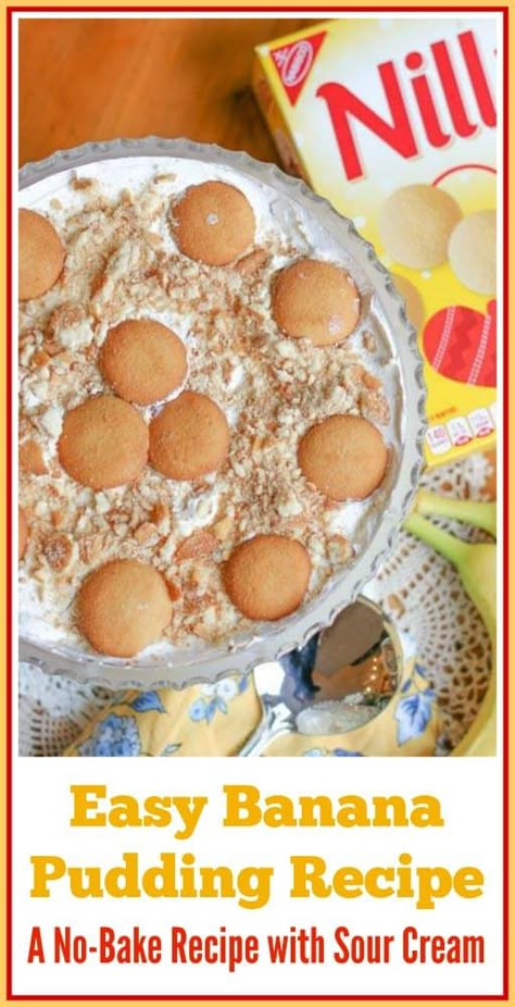 Banana Pudding Recipe With Sour Cream, Pudding Dip, Easy Banana Pudding Recipe, Banana Dip, Banana Pudding Desserts, Easy Banana Pudding, No Bake Banana Pudding, Southern Banana Pudding, Recipes Banana