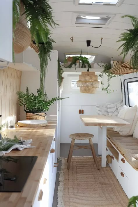 Small Van Conversion Interior, Small Caravan Renovation, Small Caravan Interior, Caravan Inside, Kitchen Corner Ideas, Van Fitout, Van Conversion Layout, Boho Camper, Caravan Living