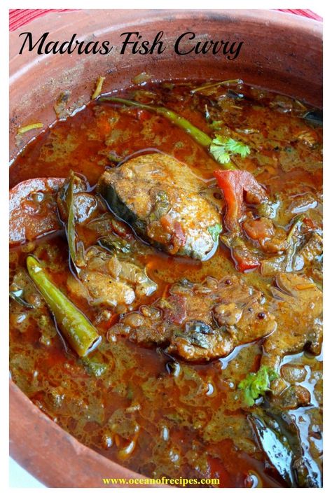 oceanofrecipes.com has a huge selection of recipes to choose from. The site provides recipe for Madras fish curry. Indian Fish Recipes, Pomfret Fish, Fish Curry Recipe, Fish Recipe, Curry Dishes, Fish Curry, India Food, Indian Curry, Curry Chicken Recipes