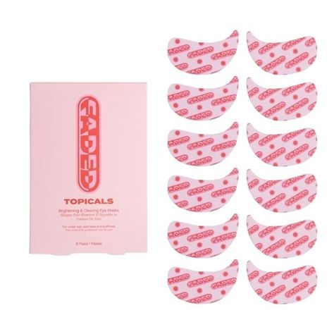 Amazon.com : Topicals Faded Brightening Under Eye Masks | Patches to Depuff, Hydrate, Brighten and Cool | Reduce Dark Circles and Fine Lines | Contains Kojic Acid, Caffeine and Niacinamide (Set of 6) : Beauty & Personal Care Under Eye Masks, Under Eye Mask, Reduce Dark Circles, Eye Patches, Under Eye Bags, Eye Masks, Kojic Acid, Skin Care Brands, Gold Eyes