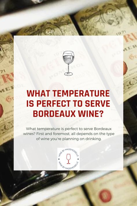 First and foremost, all depends on the type of wine you’re planning on drinking. For the whites, dry or sweet, it is rather easy and if you have an ice bucket, you can easily keep it at the right temperature during the whole meal. However, for reds, it might be slightly tougher. The trick is to aim for a bottle-temperature slightly under 15°C. Uncork it and let it be in the room for half an hour to an hour. Malbec Wine, The Brits, Sweet White Wine, Bordeaux Wine, White Wines, Expensive Wine, Sweet Wine, Types Of Wine, Grape Bunch