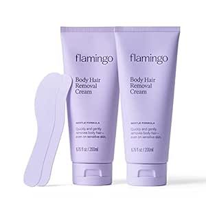 Flamingo Body Hair Removal Cream - 6.76 fl oz - Pack of 2 - Gentle Formula - Safe for Sensitive Skin Nair Hair Removal, Best Hair Removal Cream, Depilatory Cream, Body Hydrating Cream, Body Hair Removal, Hair Removal Cream, Hydrating Mask, Unwanted Hair, Shaving Cream