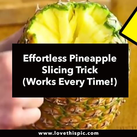 Effortless Pineapple Slicing Trick (Works Every Time!) How To Cut A Pineapple Easy, Cut A Pineapple, Cut Pineapple, Trick Words, Pineapple Slices, Pull Apart, Making Mistakes, The Whole, Pineapple