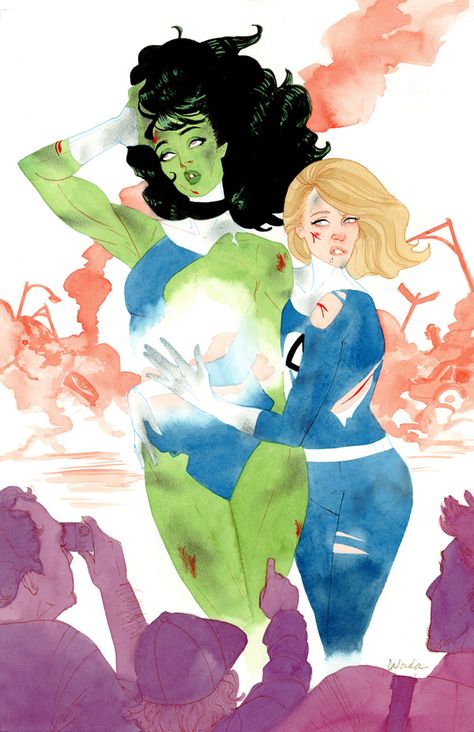 When Covering Up Isnt Enough by kevinwada.deviantart.com on @deviantART Kevin Wada, Storm Comic, Sue Storm, Marvel Girl, Invisible Woman, Marvel Characters Art, Comic Manga, Cave Paintings, Marvel Comics Art