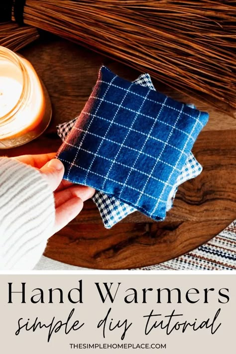 How to Sew Reusable DIY Hand Warmers | Hometalk Diy Hand Warmers Rice, Diy Handwarmers, Hand Warmers Rice, Diy Rice Bags, Homemade Heating Pad, Diy Heating Pad, Diy Hand Warmers, Reusable Hand Warmers, Rice Heating Pads