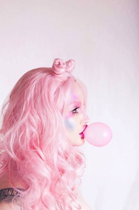 Bubblegum Photoshoot, Bubble Gum Aesthetic, Princess Character Design, Cotton Candy Princess, Gum Aesthetic, Bubblegum Aesthetic, Candy Shoot, Candy Photoshoot, Handmade Halloween Costumes