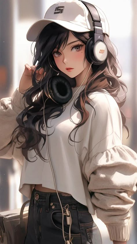 Anime Girlies Body Reference, Girly M Instagram, Aesthetic Profile Picture Cartoon Soft, Girly M, Anime Black Hair, Images Kawaii, Anime Show, Anime Girlies, Anime Black